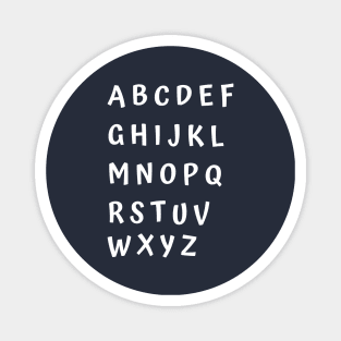 funny alphabet wall Magnet